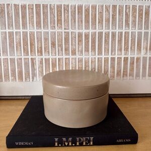 Studio McGee Threshold Ceramic Round Canister Collab 7"x 7" Stoneware